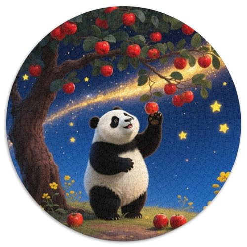 Panda Farbenfrohes Puzzle 1000 Teile in Bewährter Qualität Für Erwachsene Und Kinder Süße Tiere Geschicklichkeitsspiel Geschenke Für Frauen Home Dekoration 1000pcs (67.5x67.5cm) von QTIVARLEN