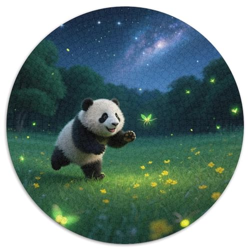 Panda Farbenfrohes Puzzle 1000 Teile in Bewährter Qualität Für Erwachsene Und Kinder Süße Tiere Geschicklichkeitsspiel Geschenke Für Männer Wanddekoration 1000pcs (67.5x67.5cm) von QTIVARLEN