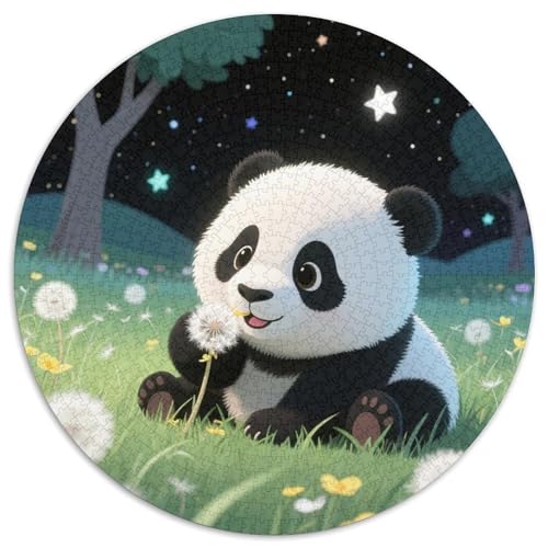 Panda Farbenfrohes Puzzle 1000 Teile in Bewährter Qualität Für Erwachsene Und Kinder Süße Tiere Herausforderndes Rätsel Geschenke Für Männer Pädagogisches Spielzeug 1000pcs (67.5x67.5cm) von QTIVARLEN