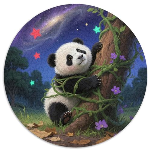 Panda Farbenfrohes Puzzle 1000 Teile in Bewährter Qualität Für Erwachsene Und Kinder Süße Tiere Puzzlespiele Für Die Ganze Familie Geschenke Für Frauen Wanddekoration 1000pcs (67.5x67.5cm) von QTIVARLEN