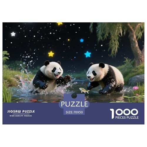Panda Puzzles 1000 Teile in Bewährter Qualität Für Erwachsene Und Kinder Süße Tiere Geschicklichkeitsspiel Geschenke Für Frauen Pädagogisches Spielzeug 70x50cm/1000pcs Panda Puzzles 1000 Teile in Bewährter Qualität Für Erwachsene Und Kinder Süße Tiere Geschicklichkeitsspiel Geschenke Für Frauen Pädagogisches Spielzeug 70x50cm/1000pcs von QTIVARLEN