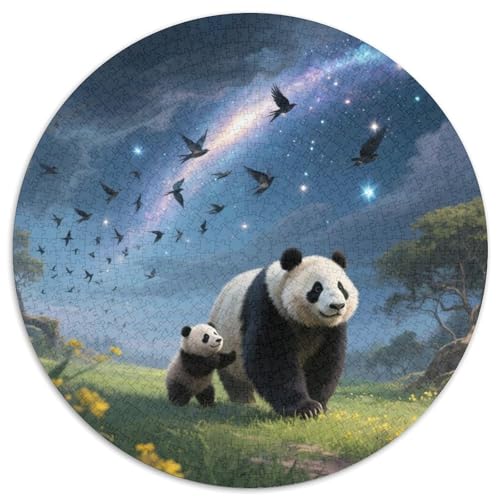 Panda Puzzles 1000 Teile in Bewährter Qualität Für Erwachsene Und Kinder Süße Tiere Puzzlespiele Für Die Ganze Familie Geschenke Für Männer Pädagogisches Spielzeug 1000pcs (67.5x67.5cm) von QTIVARLEN