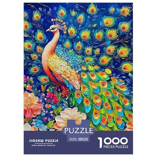 Peacock Puzzle 1000 Teile Für Erwachsene Und Kinder Vibrant Peacock Herausforderung Spiel Interaktives Spielzeug Home Dekoration Clevere Rätsel 38x26cm/1000pcs Peacock Puzzle 1000 Teile Für Erwachsene Und Kinder Vibrant Peacock Herausforderung Spiel Interaktives Spielzeug Home Dekoration Clevere Rätsel 38x26cm/1000pcs von QTIVARLEN