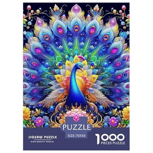 Peacock Puzzle 1000 Teile Für Erwachsene Und Kinder Vibrant Peacock Lernspiel Interaktives Spielzeug Wunderschönes Dekoration Clevere Rätsel 70x50cm/1000pcs Peacock Puzzle 1000 Teile Für Erwachsene Und Kinder Vibrant Peacock Lernspiel Interaktives Spielzeug Wunderschönes Dekoration Clevere Rätsel 70x50cm/1000pcs von QTIVARLEN
