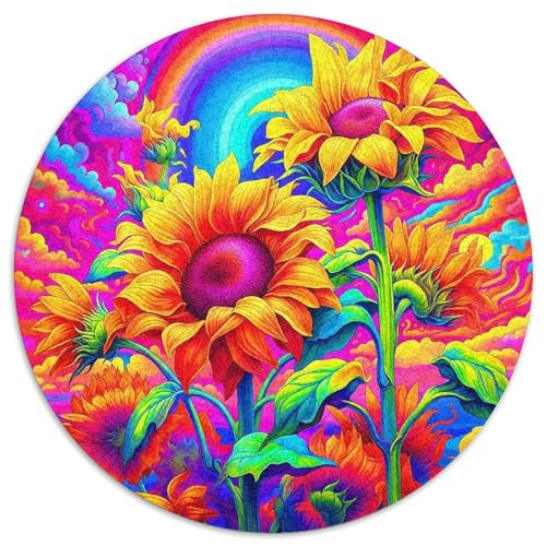 Regenbogenblumen Puzzle 1000 Teile Für Erwachsene Und Kinder Bunte Pflanzen Herausforderung Spiel Klassische Geschenk Dekoration in Bewährter Qualität 1000pcs (67.5x67.5cm) von QTIVARLEN