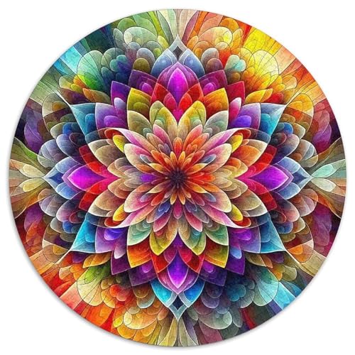 Regenbogenblumen Puzzle 1000 Teile Für Erwachsene Und Kinder Bunte Pflanzen Herausforderung Spiel Pädagogisches Spielzeug Dekoration Clevere Rätsel 1000pcs (67.5x67.5cm) von QTIVARLEN