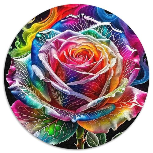Regenbogenblumen Puzzle 1000 Teile Für Erwachsene Und Kinder Bunte Pflanzen Lernspiel Klassische Geschenk Dekoration Clevere Rätsel 1000pcs (67.5x67.5cm) von QTIVARLEN
