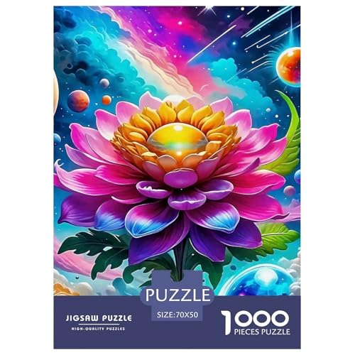 Regenbogenblumen Puzzle 1000 Teile Für Erwachsene Und Kinder Bunte Pflanzen Lernspiel Klassische Geschenk Wunderschönes Dekoration Clevere Rätsel 70x50cm/1000pcs von QTIVARLEN