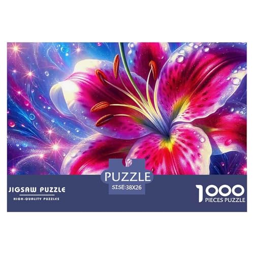 Regenbogenblumen Puzzle 1000 Teile Für Erwachsene Und Kinder Bunte Pflanzen Lernspiel Pädagogisches Spielzeug Home Dekoration in Bewährter Qualität 38x26cm/1000pcs von QTIVARLEN