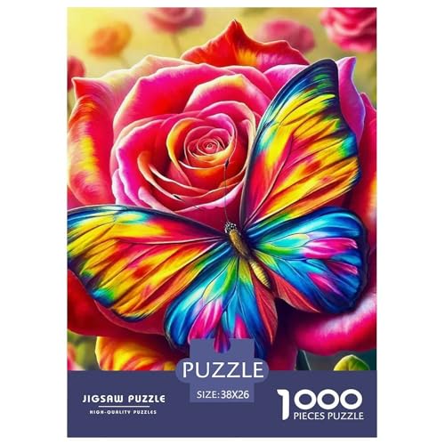 Regenbogenblumen Puzzle 1000 Teile Für Erwachsene Und Kinder Bunte Pflanzen Lernspiel Pädagogisches Spielzeug Home Dekoration in Bewährter Qualität 38x26cm/1000pcs von QTIVARLEN