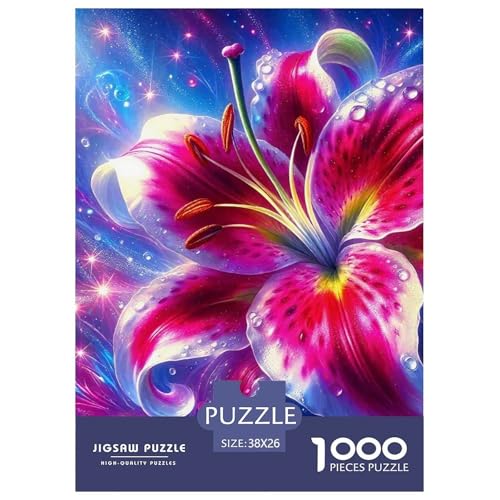 Regenbogenblumen Puzzle 1000 Teile Für Erwachsene Und Kinder Bunte Pflanzen Lernspiel Pädagogisches Spielzeug Wunderschönes Dekoration Clevere Rätsel 38x26cm/1000pcs von QTIVARLEN