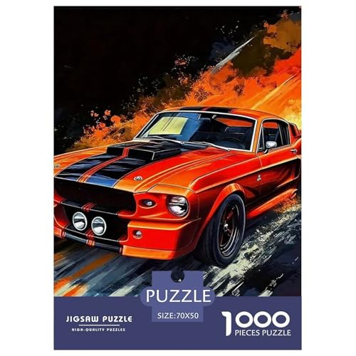 Rennwagen Puzzle 1000 Teile Für Erwachsene Und Kinder Kühles Auto Impossible Geschicklichkeitsspiel Klassische Geschenk Wunderschönes Dekoration Clevere Rätsel 70x50cm/1000pcs von QTIVARLEN