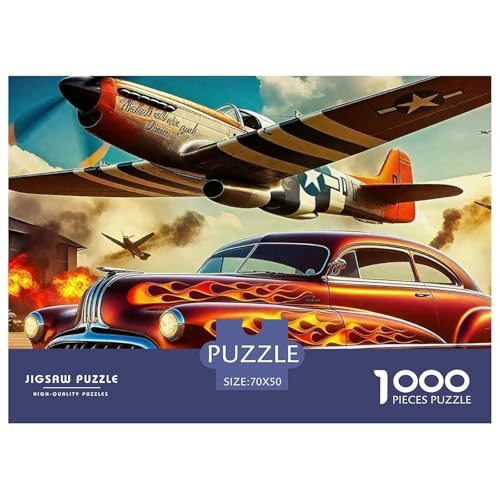 Rennwagen Puzzle 1000 Teilige Für Erwachsene Und Kinder Kühles Auto Herausforderung Spiel Pädagogisches Spielzeug Wunderschönes Dekoration in Bewährter Qualität 70x50cm/1000pcs von QTIVARLEN
