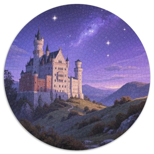 Schloss Neuschwanstein Erwachsene Puzzle 1000 Teile Für Erwachsene Landmark Gebäude Impossible Geschicklichkeitsspiel Landmark Gebäude Puzzles Geschenk Familie HomeDekoration 1000pcs (67.5x67.5cm) von QTIVARLEN