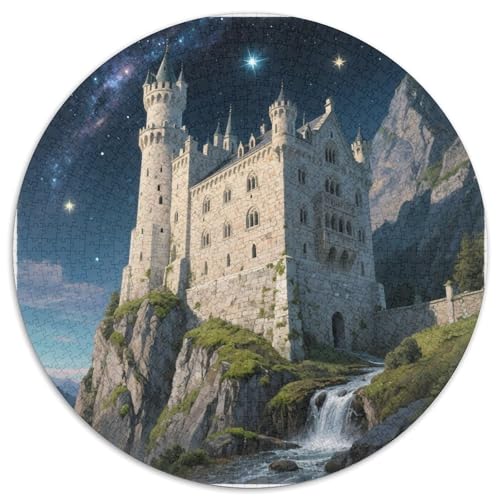 Schloss Neuschwanstein Puzzle 1000 Teile in Bewährter Qualität Landmark Gebäude Impossible Geschicklichkeitsspiel Landmark Gebäude Puzzles Geschenk Familie HomeDekoration 1000pcs (67.5x67.5cm) von QTIVARLEN