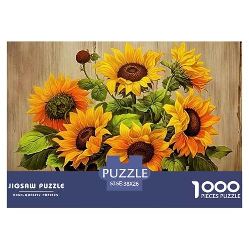 Sonnenblumen Puzzle 1000 Teile Für Erwachsene Und Kinder Symbolisiert Sonnenschein Herausforderung Spiel Interaktives Spielzeug Wunderschönes Dekoration in Bewährter Qualität 38x26cm/1000pcs Sonnenblumen Puzzle 1000 Teile Für Erwachsene Und Kinder Symbolisiert Sonnenschein Herausforderung Spiel Interaktives Spielzeug Wunderschönes Dekoration in Bewährter Qualität 38x26cm/1000pcs von QTIVARLEN