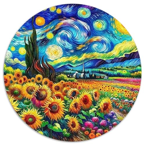 Sonnenblumen Puzzle 1000 Teile Für Erwachsene Und Kinder Symbolisiert Sonnenschein Herausforderung Spiel Pädagogisches Spielzeug Wunderschönes Dekoration in Bewährter Qualität 1000pcs (67.5x67.5cm) von QTIVARLEN