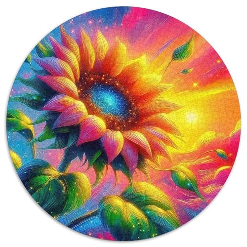 Sonnenblumen Puzzle 1000 Teile Für Erwachsene Und Kinder Symbolisiert Sonnenschein Lernspiel Pädagogisches Spielzeug Wunderschönes Dekoration Clevere Rätsel 1000pcs (67.5x67.5cm) von QTIVARLEN