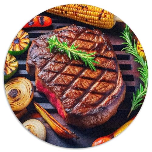 Steak Puzzle 1000 Teile Für Erwachsene Und Kinder Delikatesse Lernspiel Pädagogisches Spielzeug Home Dekoration Clevere Rätsel 1000pcs (67.5x67.5cm) von QTIVARLEN