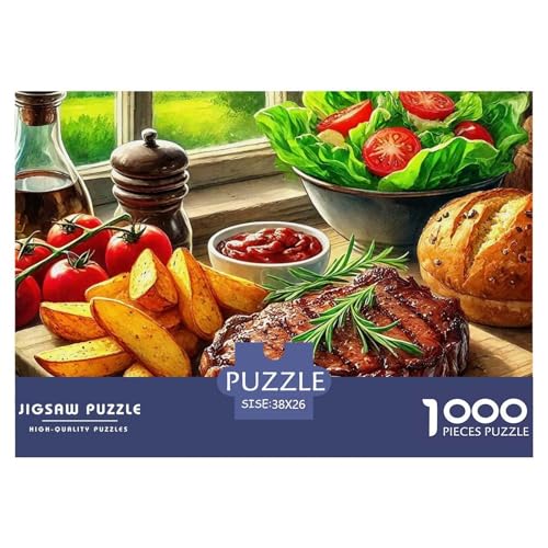 Steak Puzzle 1000 Teilige Für Erwachsene Und Kinder Delikatesse Herausforderung Spiel Klassische Geschenk Wunderschönes Dekoration in Bewährter Qualität 38x26cm/1000pcs Steak Puzzle 1000 Teilige Für Erwachsene Und Kinder Delikatesse Herausforderung Spiel Klassische Geschenk Wunderschönes Dekoration in Bewährter Qualität 38x26cm/1000pcs von QTIVARLEN