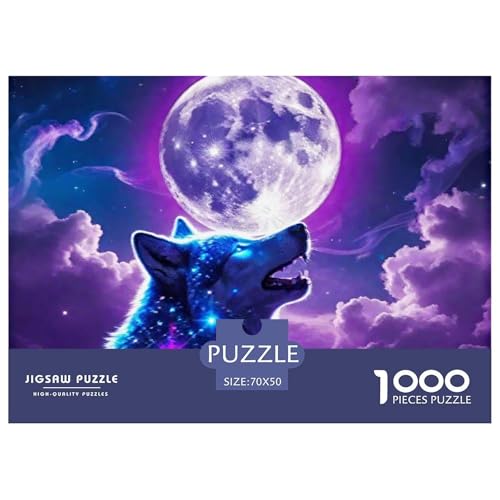 Sternenwolf Farbenfrohes Puzzle 1000 Stück in Bewährter Qualität Für Erwachsene Und Kinder Cooler Tierstil Geschicklichkeitsspiel Geschenke Für Frauen Home Dekoration 70x50cm/1000pcs Sternenwolf Farbenfrohes Puzzle 1000 Stück in Bewährter Qualität Für Erwachsene Und Kinder Cooler Tierstil Geschicklichkeitsspiel Geschenke Für Frauen Home Dekoration 70x50cm/1000pcs von QTIVARLEN