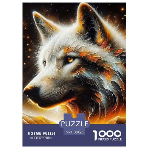 Sternenwolf Farbenfrohes Puzzle 1000 Stück in Bewährter Qualität Für Erwachsene Und Kinder Cooler Tierstil Geschicklichkeitsspiel Geschenke Für Frauen Pädagogisches Spielzeug 38x26cm/1000pcs Sternenwolf Farbenfrohes Puzzle 1000 Stück in Bewährter Qualität Für Erwachsene Und Kinder Cooler Tierstil Geschicklichkeitsspiel Geschenke Für Frauen Pädagogisches Spielzeug 38x26cm/1000pcs von QTIVARLEN