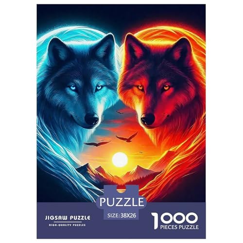 Sternenwolf Farbenfrohes Puzzle 1000 Stück in Bewährter Qualität Für Erwachsene Und Kinder Cooler Tierstil Geschicklichkeitsspiel Geschenke Für Frauen Pädagogisches Spielzeug 38x26cm/1000pcs Sternenwolf Farbenfrohes Puzzle 1000 Stück in Bewährter Qualität Für Erwachsene Und Kinder Cooler Tierstil Geschicklichkeitsspiel Geschenke Für Frauen Pädagogisches Spielzeug 38x26cm/1000pcs von QTIVARLEN