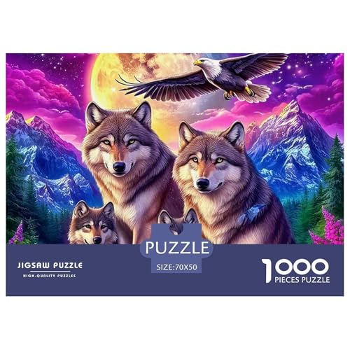 Sternenwolf Farbenfrohes Puzzle 1000 Stück in Bewährter Qualität Für Erwachsene Und Kinder Cooler Tierstil Geschicklichkeitsspiel Geschenke Für Frauen Pädagogisches Spielzeug 70x50cm/1000pcs Sternenwolf Farbenfrohes Puzzle 1000 Stück in Bewährter Qualität Für Erwachsene Und Kinder Cooler Tierstil Geschicklichkeitsspiel Geschenke Für Frauen Pädagogisches Spielzeug 70x50cm/1000pcs von QTIVARLEN