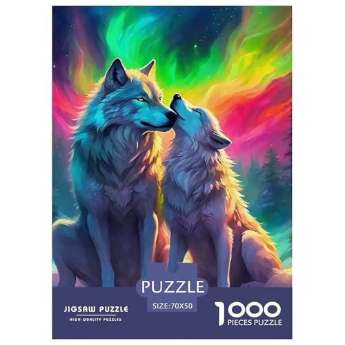 Sternenwolf Farbenfrohes Puzzle 1000 Stück in Bewährter Qualität Für Erwachsene Und Kinder Cooler Tierstil Geschicklichkeitsspiel Geschenke Für Frauen Pädagogisches Spielzeug 70x50cm/1000pcs Sternenwolf Farbenfrohes Puzzle 1000 Stück in Bewährter Qualität Für Erwachsene Und Kinder Cooler Tierstil Geschicklichkeitsspiel Geschenke Für Frauen Pädagogisches Spielzeug 70x50cm/1000pcs von QTIVARLEN