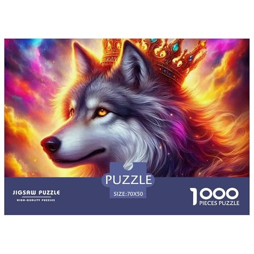 Sternenwolf Farbenfrohes Puzzle 1000 Stück in Bewährter Qualität Für Erwachsene Und Kinder Cooler Tierstil Geschicklichkeitsspiel Geschenke Für Frauen Pädagogisches Spielzeug 70x50cm/1000pcs Sternenwolf Farbenfrohes Puzzle 1000 Stück in Bewährter Qualität Für Erwachsene Und Kinder Cooler Tierstil Geschicklichkeitsspiel Geschenke Für Frauen Pädagogisches Spielzeug 70x50cm/1000pcs von QTIVARLEN