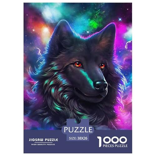 Sternenwolf Farbenfrohes Puzzle 1000 Stück in Bewährter Qualität Für Erwachsene Und Kinder Cooler Tierstil Geschicklichkeitsspiel Geschenke Für Männer Pädagogisches Spielzeug 38x26cm/1000pcs Sternenwolf Farbenfrohes Puzzle 1000 Stück in Bewährter Qualität Für Erwachsene Und Kinder Cooler Tierstil Geschicklichkeitsspiel Geschenke Für Männer Pädagogisches Spielzeug 38x26cm/1000pcs von QTIVARLEN