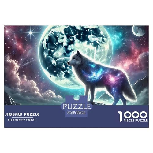 Sternenwolf Farbenfrohes Puzzle 1000 Stück in Bewährter Qualität Für Erwachsene Und Kinder Cooler Tierstil Geschicklichkeitsspiel Geschenke Für Männer Pädagogisches Spielzeug 38x26cm/1000pcs Sternenwolf Farbenfrohes Puzzle 1000 Stück in Bewährter Qualität Für Erwachsene Und Kinder Cooler Tierstil Geschicklichkeitsspiel Geschenke Für Männer Pädagogisches Spielzeug 38x26cm/1000pcs von QTIVARLEN