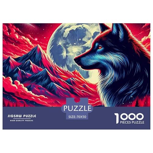 Sternenwolf Farbenfrohes Puzzle 1000 Stück in Bewährter Qualität Für Erwachsene Und Kinder Cooler Tierstil Geschicklichkeitsspiel Geschenke Für Männer Pädagogisches Spielzeug 70x50cm/1000pcs Sternenwolf Farbenfrohes Puzzle 1000 Stück in Bewährter Qualität Für Erwachsene Und Kinder Cooler Tierstil Geschicklichkeitsspiel Geschenke Für Männer Pädagogisches Spielzeug 70x50cm/1000pcs von QTIVARLEN