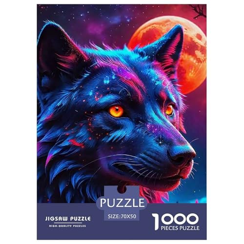 Sternenwolf Farbenfrohes Puzzle 1000 Stück in Bewährter Qualität Für Erwachsene Und Kinder Cooler Tierstil Geschicklichkeitsspiel Geschenke Für Männer Pädagogisches Spielzeug 70x50cm/1000pcs Sternenwolf Farbenfrohes Puzzle 1000 Stück in Bewährter Qualität Für Erwachsene Und Kinder Cooler Tierstil Geschicklichkeitsspiel Geschenke Für Männer Pädagogisches Spielzeug 70x50cm/1000pcs von QTIVARLEN