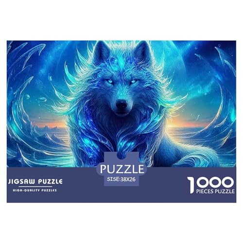 Sternenwolf Farbenfrohes Puzzle 1000 Stück in Bewährter Qualität Für Erwachsene Und Kinder Cooler Tierstil Herausforderndes Rätsel Geschenke Für Frauen Home Dekoration 38x26cm/1000pcs Sternenwolf Farbenfrohes Puzzle 1000 Stück in Bewährter Qualität Für Erwachsene Und Kinder Cooler Tierstil Herausforderndes Rätsel Geschenke Für Frauen Home Dekoration 38x26cm/1000pcs von QTIVARLEN