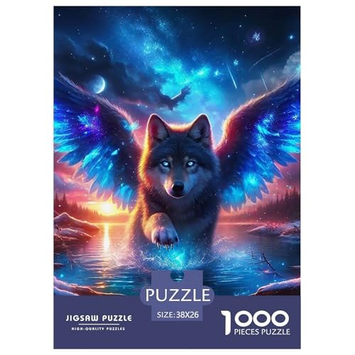 Sternenwolf Farbenfrohes Puzzle 1000 Stück in Bewährter Qualität Für Erwachsene Und Kinder Cooler Tierstil Herausforderndes Rätsel Geschenke Für Frauen Pädagogisches Spielzeug 38x26cm/1000pcs Sternenwolf Farbenfrohes Puzzle 1000 Stück in Bewährter Qualität Für Erwachsene Und Kinder Cooler Tierstil Herausforderndes Rätsel Geschenke Für Frauen Pädagogisches Spielzeug 38x26cm/1000pcs von QTIVARLEN