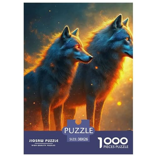 Sternenwolf Farbenfrohes Puzzle 1000 Stück in Bewährter Qualität Für Erwachsene Und Kinder Cooler Tierstil Herausforderndes Rätsel Geschenke Für Frauen Pädagogisches Spielzeug 38x26cm/1000pcs Sternenwolf Farbenfrohes Puzzle 1000 Stück in Bewährter Qualität Für Erwachsene Und Kinder Cooler Tierstil Herausforderndes Rätsel Geschenke Für Frauen Pädagogisches Spielzeug 38x26cm/1000pcs von QTIVARLEN