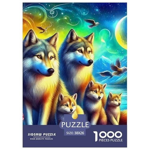Sternenwolf Farbenfrohes Puzzle 1000 Stück in Bewährter Qualität Für Erwachsene Und Kinder Cooler Tierstil Herausforderndes Rätsel Geschenke Für Frauen Wanddekoration 38x26cm/1000pcs Sternenwolf Farbenfrohes Puzzle 1000 Stück in Bewährter Qualität Für Erwachsene Und Kinder Cooler Tierstil Herausforderndes Rätsel Geschenke Für Frauen Wanddekoration 38x26cm/1000pcs von QTIVARLEN