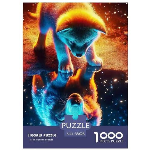 Sternenwolf Farbenfrohes Puzzle 1000 Stück in Bewährter Qualität Für Erwachsene Und Kinder Cooler Tierstil Puzzlespiele Für Die Ganze Familie Geschenke Für Frauen Pädagogisches Spielzeug 38x26cm/100 Sternenwolf Farbenfrohes Puzzle 1000 Stück in Bewährter Qualität Für Erwachsene Und Kinder Cooler Tierstil Puzzlespiele Für Die Ganze Familie Geschenke Für Frauen Pädagogisches Spielzeug 38x26cm/100 von QTIVARLEN