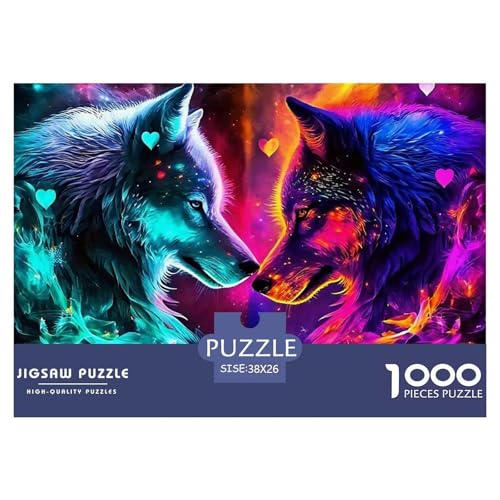 Sternenwolf Farbenfrohes Puzzle 1000 Stück in Bewährter Qualität Für Erwachsene Und Kinder Cooler Tierstil Puzzlespiele Für Die Ganze Familie Geschenke Für Frauen Pädagogisches Spielzeug 38x26cm/100 Sternenwolf Farbenfrohes Puzzle 1000 Stück in Bewährter Qualität Für Erwachsene Und Kinder Cooler Tierstil Puzzlespiele Für Die Ganze Familie Geschenke Für Frauen Pädagogisches Spielzeug 38x26cm/100 von QTIVARLEN
