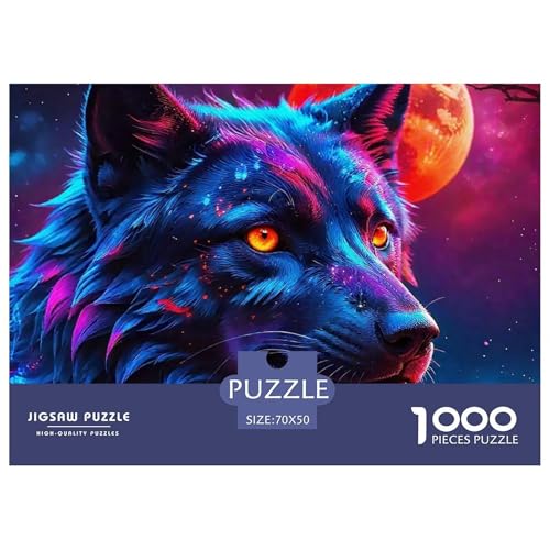 Sternenwolf Farbenfrohes Puzzle 1000 Stück in Bewährter Qualität Für Erwachsene Und Kinder Cooler Tierstil Puzzlespiele Für Die Ganze Familie Geschenke Für Frauen Pädagogisches Spielzeug 70x50cm/100 Sternenwolf Farbenfrohes Puzzle 1000 Stück in Bewährter Qualität Für Erwachsene Und Kinder Cooler Tierstil Puzzlespiele Für Die Ganze Familie Geschenke Für Frauen Pädagogisches Spielzeug 70x50cm/100 von QTIVARLEN