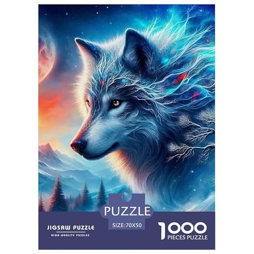 Sternenwolf Farbenfrohes Puzzle 1000 Stück in Bewährter Qualität Für Erwachsene Und Kinder Cooler Tierstil Puzzlespiele Für Die Ganze Familie Geschenke Für Männer Pädagogisches Spielzeug 70x50cm/100 Sternenwolf Farbenfrohes Puzzle 1000 Stück in Bewährter Qualität Für Erwachsene Und Kinder Cooler Tierstil Puzzlespiele Für Die Ganze Familie Geschenke Für Männer Pädagogisches Spielzeug 70x50cm/100 von QTIVARLEN