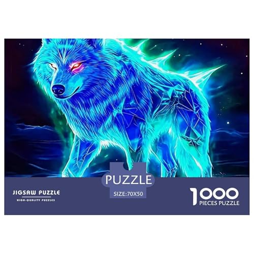 Sternenwolf Farbenfrohes Puzzle 1000 Stück in Bewährter Qualität Für Erwachsene Und Kinder Cooler Tierstil Puzzlespiele Für Die Ganze Familie Geschenke Für Männer Pädagogisches Spielzeug 70x50cm/100 Sternenwolf Farbenfrohes Puzzle 1000 Stück in Bewährter Qualität Für Erwachsene Und Kinder Cooler Tierstil Puzzlespiele Für Die Ganze Familie Geschenke Für Männer Pädagogisches Spielzeug 70x50cm/100 von QTIVARLEN