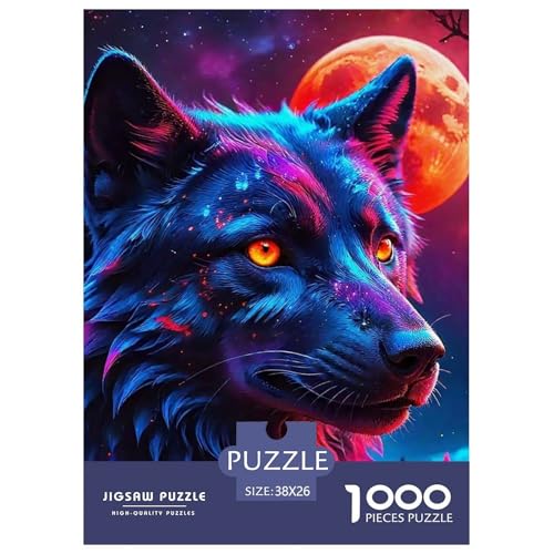 Sternenwolf Farbenfrohes Puzzle 1000 Stück in Bewährter Qualität Für Erwachsene Und Kinder Cooler Tierstil Puzzlespiele Für Die Ganze Familie Geschenke Für Männer Wanddekoration 38x26cm/1000pcs Sternenwolf Farbenfrohes Puzzle 1000 Stück in Bewährter Qualität Für Erwachsene Und Kinder Cooler Tierstil Puzzlespiele Für Die Ganze Familie Geschenke Für Männer Wanddekoration 38x26cm/1000pcs von QTIVARLEN