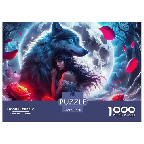 Sternenwolf Farbenfrohes Puzzle 1000 Teile in Bewährter Qualität Für Erwachsene Und Kinder Cooler Tierstil Geschicklichkeitsspiel Geschenke Für Frauen Home Dekoration 70x50cm/1000pcs Sternenwolf Farbenfrohes Puzzle 1000 Teile in Bewährter Qualität Für Erwachsene Und Kinder Cooler Tierstil Geschicklichkeitsspiel Geschenke Für Frauen Home Dekoration 70x50cm/1000pcs von QTIVARLEN