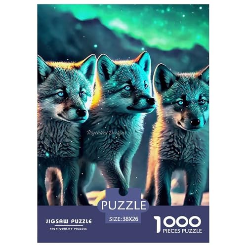 Sternenwolf Farbenfrohes Puzzle 1000 Teile in Bewährter Qualität Für Erwachsene Und Kinder Cooler Tierstil Geschicklichkeitsspiel Geschenke Für Frauen Pädagogisches Spielzeug 38x26cm/1000pcs Sternenwolf Farbenfrohes Puzzle 1000 Teile in Bewährter Qualität Für Erwachsene Und Kinder Cooler Tierstil Geschicklichkeitsspiel Geschenke Für Frauen Pädagogisches Spielzeug 38x26cm/1000pcs von QTIVARLEN