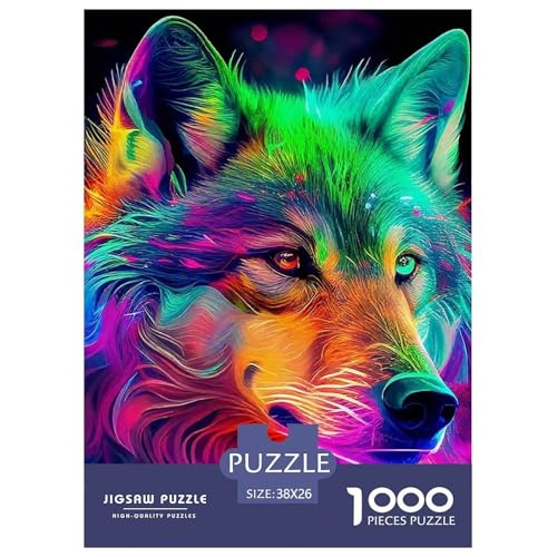 Sternenwolf Farbenfrohes Puzzle 1000 Teile in Bewährter Qualität Für Erwachsene Und Kinder Cooler Tierstil Geschicklichkeitsspiel Geschenke Für Frauen Pädagogisches Spielzeug 38x26cm/1000pcs Sternenwolf Farbenfrohes Puzzle 1000 Teile in Bewährter Qualität Für Erwachsene Und Kinder Cooler Tierstil Geschicklichkeitsspiel Geschenke Für Frauen Pädagogisches Spielzeug 38x26cm/1000pcs von QTIVARLEN