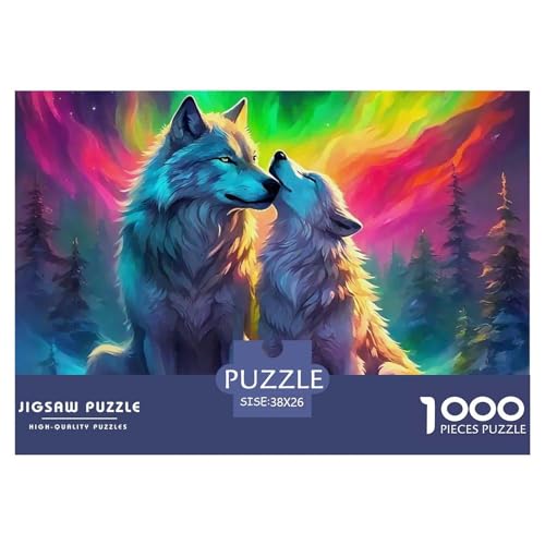 Sternenwolf Farbenfrohes Puzzle 1000 Teile in Bewährter Qualität Für Erwachsene Und Kinder Cooler Tierstil Geschicklichkeitsspiel Geschenke Für Frauen Pädagogisches Spielzeug 38x26cm/1000pcs Sternenwolf Farbenfrohes Puzzle 1000 Teile in Bewährter Qualität Für Erwachsene Und Kinder Cooler Tierstil Geschicklichkeitsspiel Geschenke Für Frauen Pädagogisches Spielzeug 38x26cm/1000pcs von QTIVARLEN