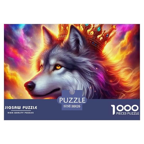 Sternenwolf Farbenfrohes Puzzle 1000 Teile in Bewährter Qualität Für Erwachsene Und Kinder Cooler Tierstil Geschicklichkeitsspiel Geschenke Für Männer Pädagogisches Spielzeug 38x26cm/1000pcs Sternenwolf Farbenfrohes Puzzle 1000 Teile in Bewährter Qualität Für Erwachsene Und Kinder Cooler Tierstil Geschicklichkeitsspiel Geschenke Für Männer Pädagogisches Spielzeug 38x26cm/1000pcs von QTIVARLEN