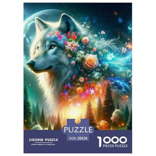 Sternenwolf Farbenfrohes Puzzle 1000 Teile in Bewährter Qualität Für Erwachsene Und Kinder Cooler Tierstil Puzzlespiele Für Die Ganze Familie Geschenke Für Frauen Home Dekoration 38x26cm/1000pcs Sternenwolf Farbenfrohes Puzzle 1000 Teile in Bewährter Qualität Für Erwachsene Und Kinder Cooler Tierstil Puzzlespiele Für Die Ganze Familie Geschenke Für Frauen Home Dekoration 38x26cm/1000pcs von QTIVARLEN